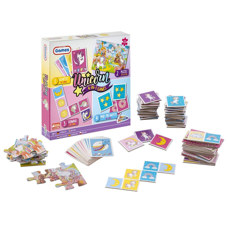 Load image into Gallery viewer, Grafix Spellendoos 4in1 Eenhoorn
