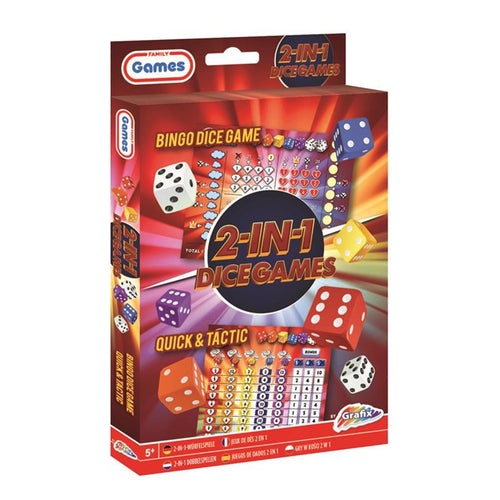 Grafix Dobbelspellen 2in1 (Bingo Dice and Tactic)