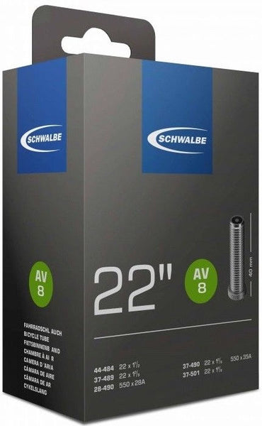 Schwalbe binnenband AV8 22 x 1 3 8 - 1 1 2 av 40mm