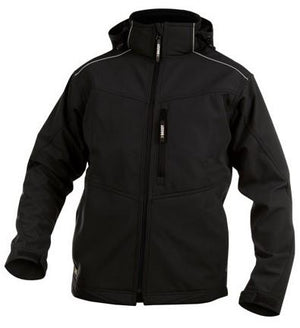 Dassy softshell tavira polyester zwart xxl