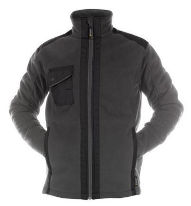 Dassy fleecejas croft grijs zwart xl