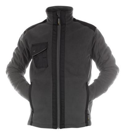 Dassy fleecejas croft grijs zwart xxl