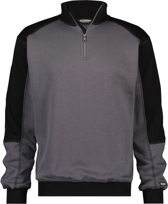 Dassy sweater basiel grijs zwart l