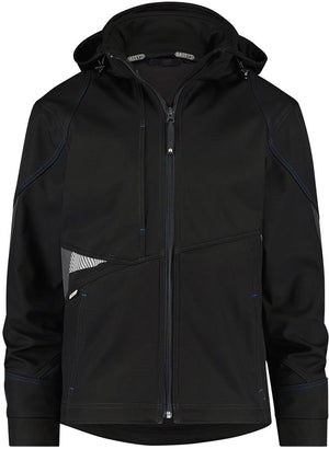 Dassy gravity softshell zwart grijs mt xl