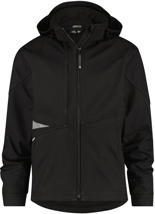 Dassy gravity softshell zwart mt l