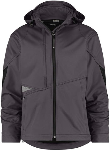 Dassy gravity softshell grijs zwart mt s