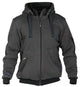 Dassy sweatshirt jas pulse antraciet zwart xxl