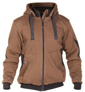 Dassy sweatshirt jas pulse bruin antraciet s