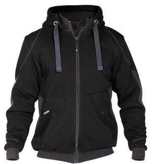 Dassy sweatshirt jas pulse zwart antraciet m
