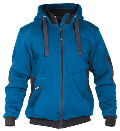 Dassy sweatshirt jas pulse azuurblauw antraciet s