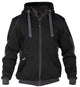 Dassy sweatshirt jas pulse nachtblauw antraciet l