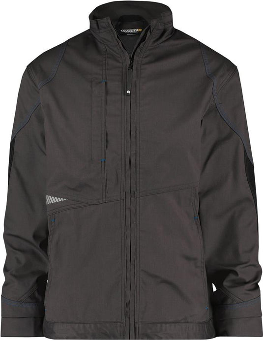 Dassy werkjas atom grijs zwart l