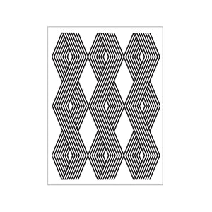 Darice • embossing sjabloon verticaal kabelprintpatroon