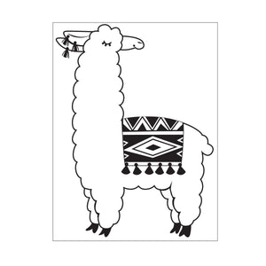 Darice • embossing sjabloon llama