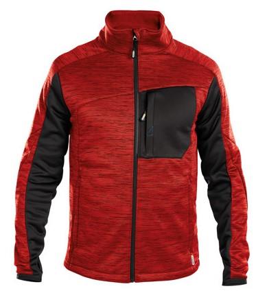 Dassy midlayer vest convex rood zwart xxl
