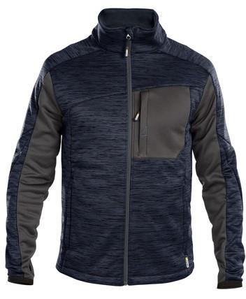 Dassy midlayer vest convex nachtblauw antraciet l