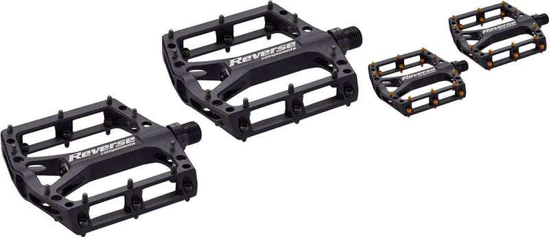 Load image into Gallery viewer, Reverse components black one platform pedals
