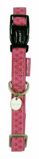 Macleather halsband roze