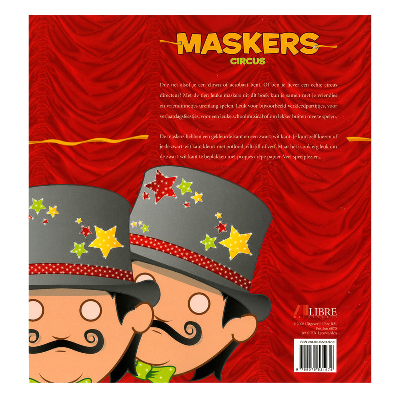 Load image into Gallery viewer, Centraal boekhuis maskers: circus
