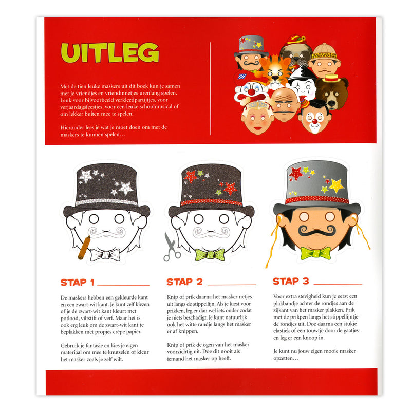 Load image into Gallery viewer, Centraal boekhuis maskers: circus
