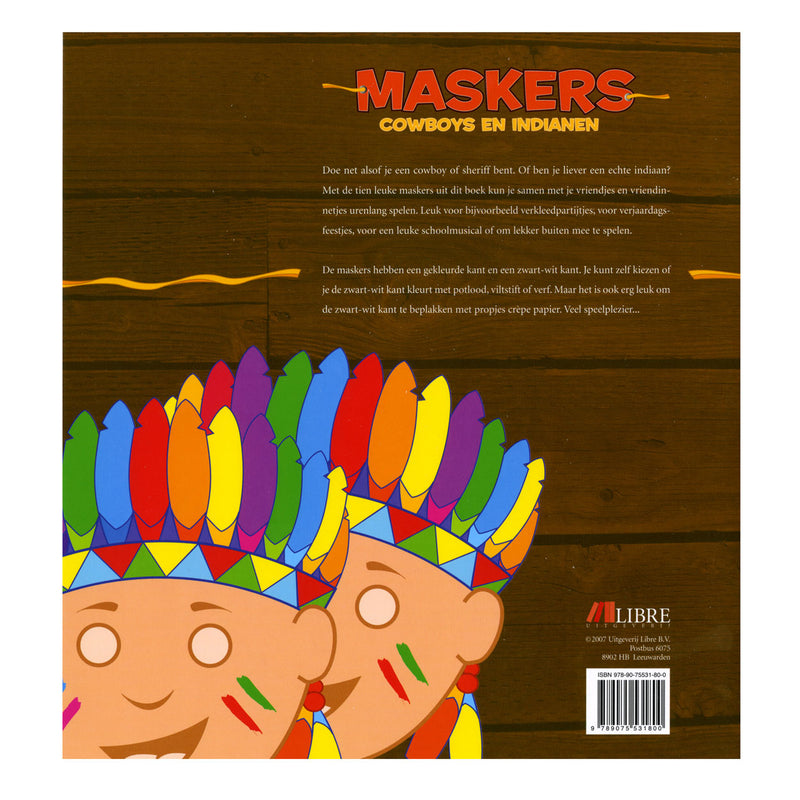 Load image into Gallery viewer, Centraal boekhuis maskers: cowboys en indianen
