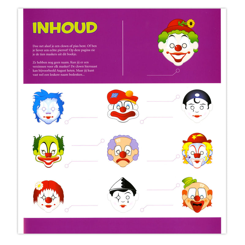 Chargez l'image dans la visionneuse de la galerie, Centraal boekhuis maskers: clowns
