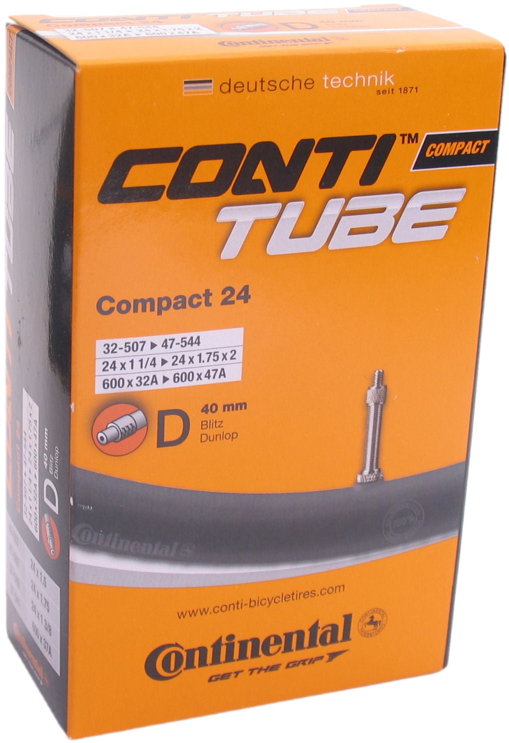 Continental binnenband Compact 24 x 1.75 hv 40mm