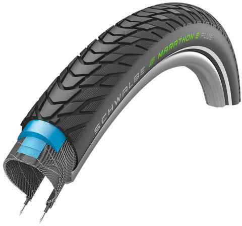 Buitenband Schwalbe 28-2.15 (55-622) Marathon E-Plus Perform. zwart refelectie