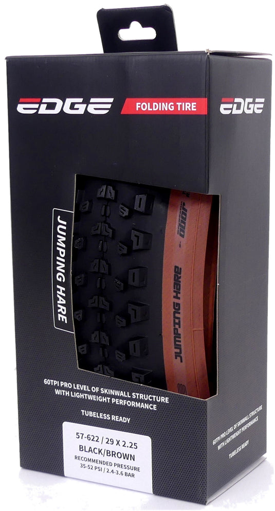 Edge vouwband jumping hare 29 x 2.25 57-622 - zwart bruin
