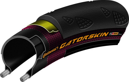 Continental Gatorskin racefietsband 28x1.00 25-622 zwart