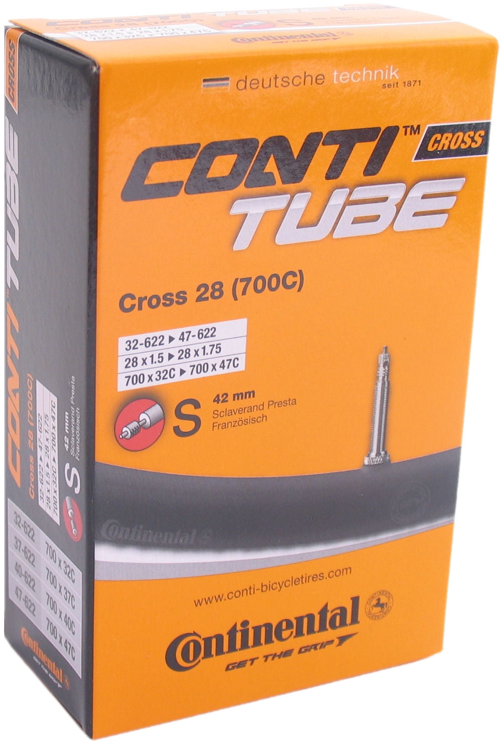 Continental binnenband Cross 28 (700C) 28 x 1.50 - 1.75 fv 42mm