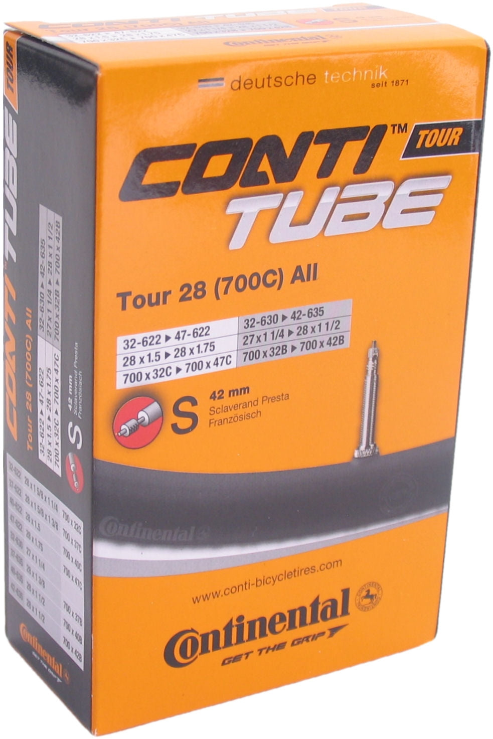 Continental binnenband Tour 28 All 28 x 1 3 8 fv 42mm