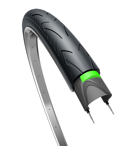 Edge buitenband city ranger protect 28 x 1.40 37-622 - zwart met reflectie