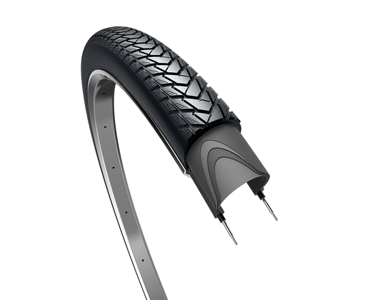 Edge buitenband traveller basic 28 x 1.40 37-622 mm - zwart met reflectie