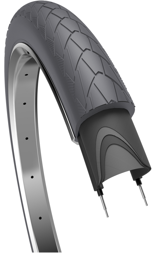 Edge buitenband mambo 28 x 2.00 50-622 mm - grijs met reflectie