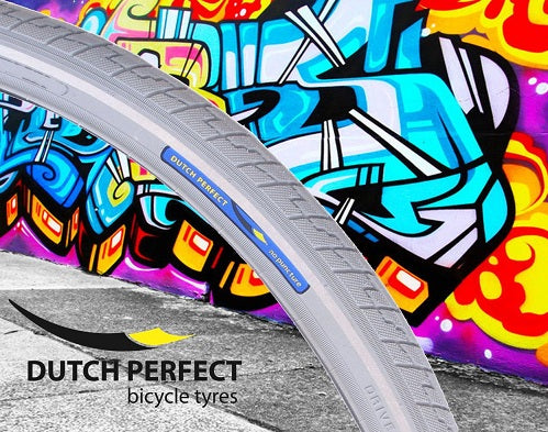 Buitenband Dutch Perfect 28 x 1.40 40-622mm anti-lek - grijs met reflectie