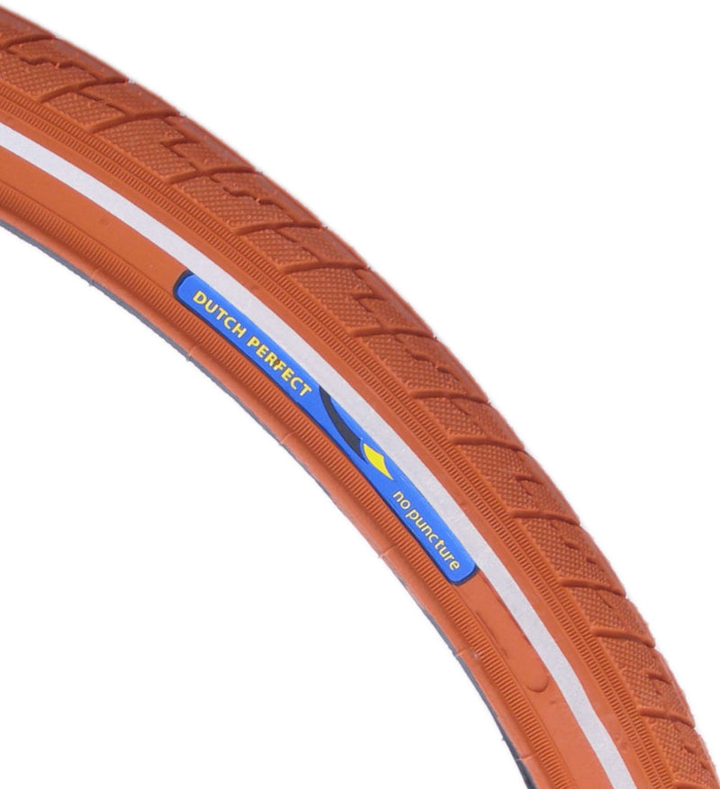Load image into Gallery viewer, Dutchperfect Buitenband Dutch Perfect 28 x 1.40 40-622mm anti-lek bruin met reflectie
