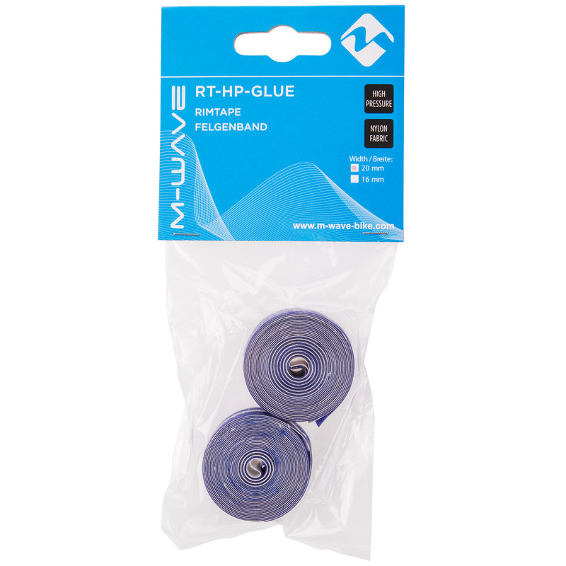 Load image into Gallery viewer, M-wave velglint 12-29 rt-hp-glue hoge druk 20 mm - blauw (1 set)

