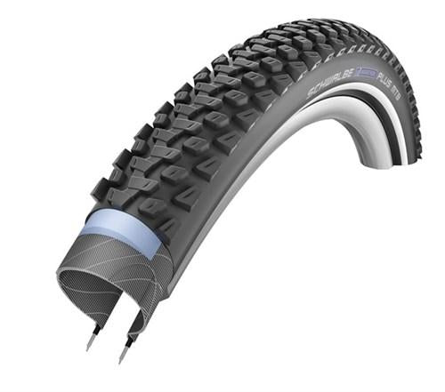 Buitenband Schwalbe 27.5-2.25(57-584) Marathon Plus MTB perf. zwart refelectie