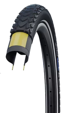 Load image into Gallery viewer, Schwalbe Buitenband Marathon Mondial 28 x 1.60 (42-622) RS zwart
