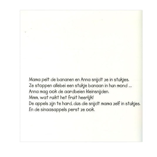 Centraal boekhuis anna eet graag fruit