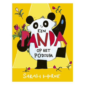 Centraal boekhuis een panda op het podium