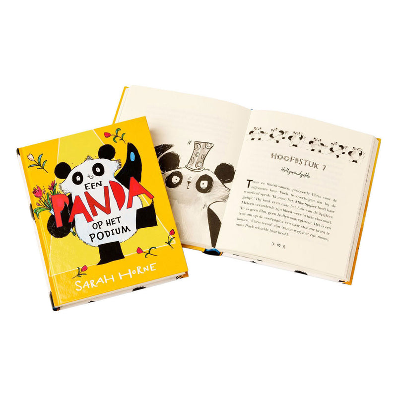 ギャラリービューアに画像をロードする, Centraal boekhuis een panda op het podium
