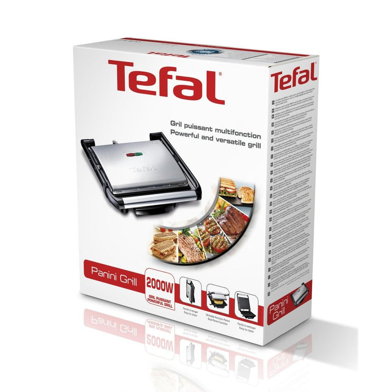 Load image into Gallery viewer, Tefal gc241d multifunctionele panini grill 2000w zwart rvs
