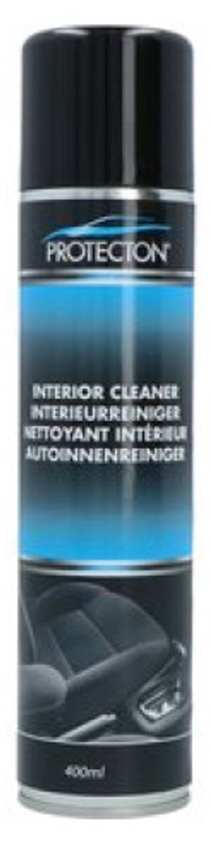 Protecton interieurreiniger - multifunctionele schuimreiniger - voor bekleding, leer kunststof – verwijdert vuil, vlekken nicotine aanslag – met frisse geur - 400ml