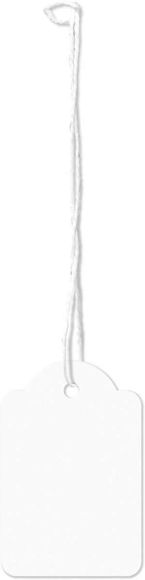 Kangaro draadetiketten - 28x43mm - wit - doos a 250 stuks - prijskaartjes met koord