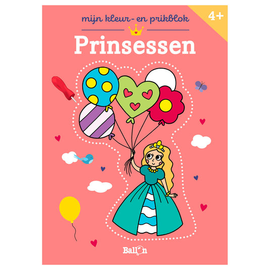 Standaard uitgeverij mijn kleur- en prikblok: prinsessen