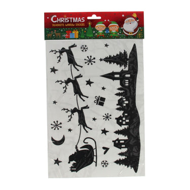 Wins holland silhouette raamstickers kerst