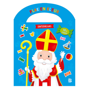 Standaard uitgeverij plakken en kleuren sinterklaas - 110 stickers
