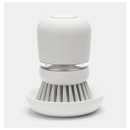 Brabantia afwasborstel + reservoir grijs